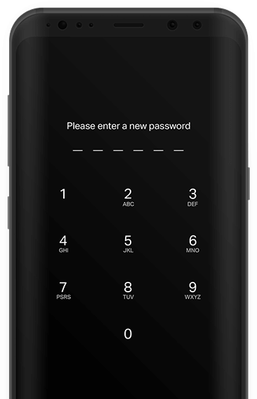 Mobile - Please enter a new password